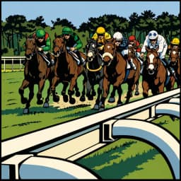 Course de chevaux illustrant la prise de risque et le pari hasardeux en investissement