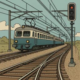 Une rotonde ferroviaire vue du ciel, symbolisant le pivot.